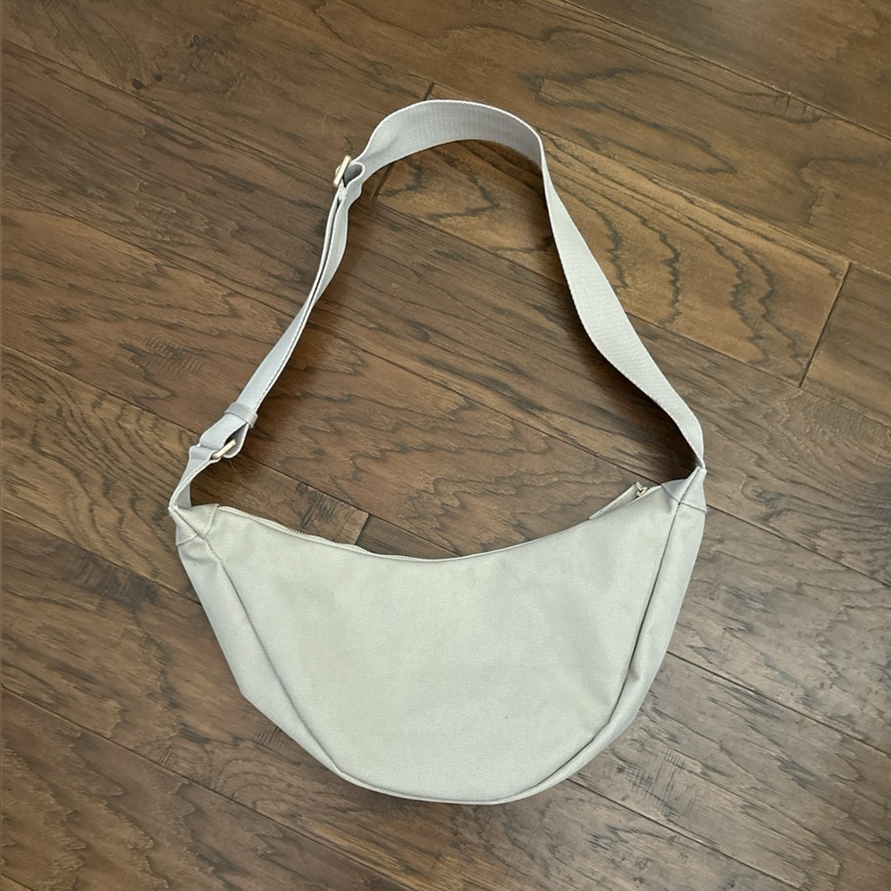 July Crescent Cream Shoulder Bag
